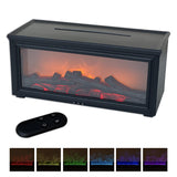 PureAire Ultrasonic Flame Effect Fireplace Diffuser Black 280ml