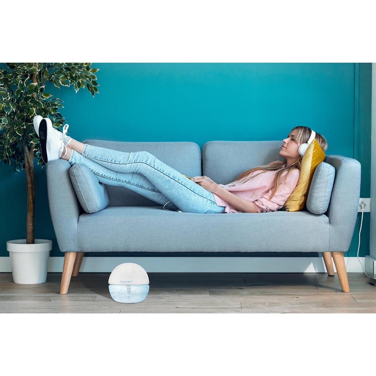 PureAire Basic Air Purifier & Ioniser for Home Bedroom & Office ...