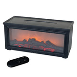 PureAire Ultrasonic Flame Effect Fireplace Diffuser Black 280ml