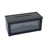 PureAire Ultrasonic Flame Effect Fireplace Diffuser Black 280ml