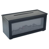 PureAire Ultrasonic Flame Effect Fireplace Diffuser Black 280ml